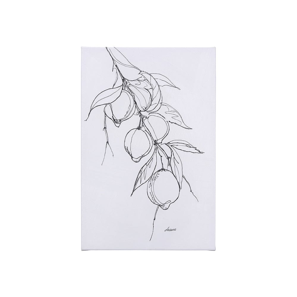 Mercana - Lemon Branch I by Mercana Studio a Hand Embellished Textured Canvas - 102230-S view 1