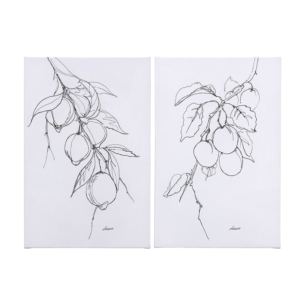 Mercana - Lemon Branch I by Mercana Studio a Hand Embellished Textured Canvas - 102230-S view 9