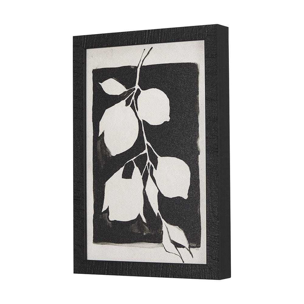 Mercana - Lemon Branch Silhouette by Mercana Studio a Hand Embellished Textured Framed Art Print - 14736 view 2