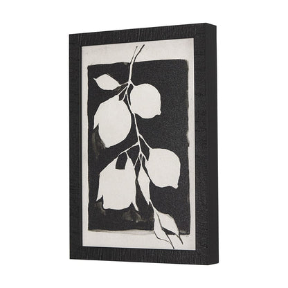 Mercana - Lemon Branch Silhouette by Mercana Studio a Hand Embellished Textured Framed Art Print - 14736 view 2