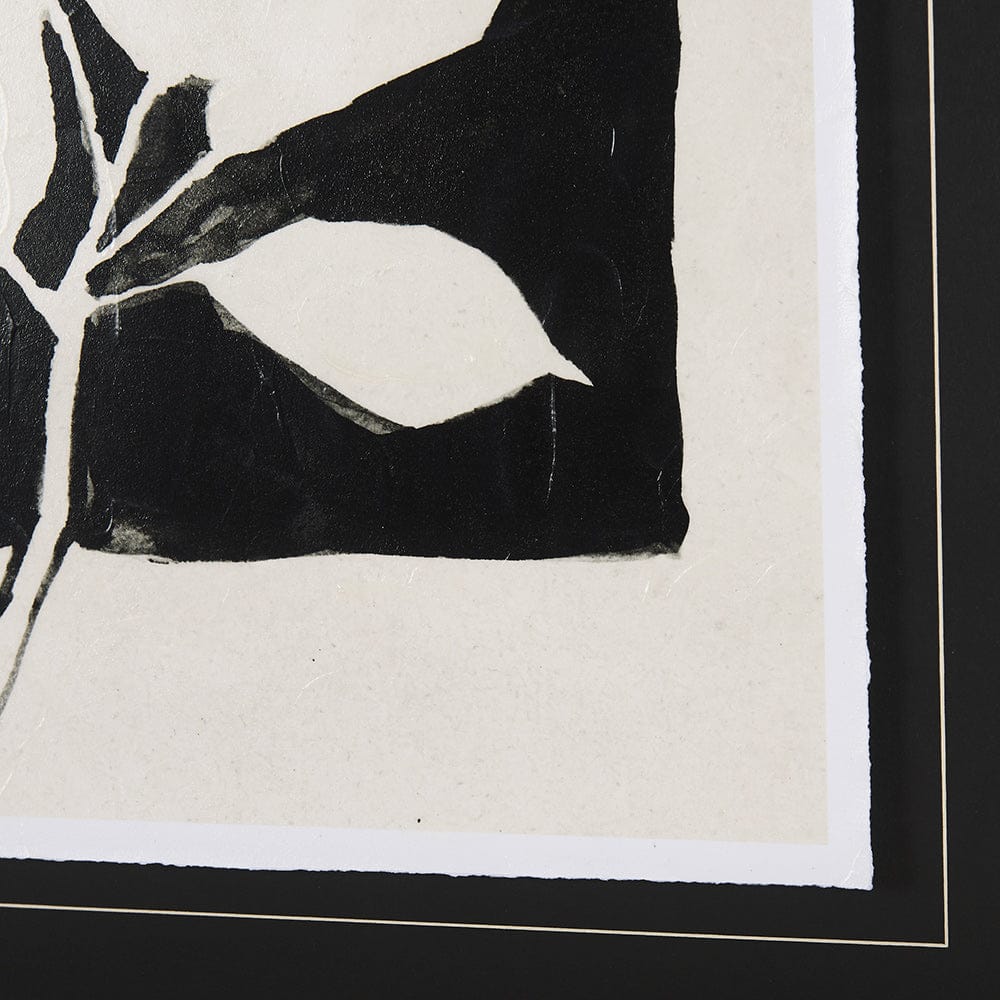Mercana - Lemon Branch Silhouette by Mercana Studio Hand Embellished Framed Art Print Matted under Glass - 14673 view 6