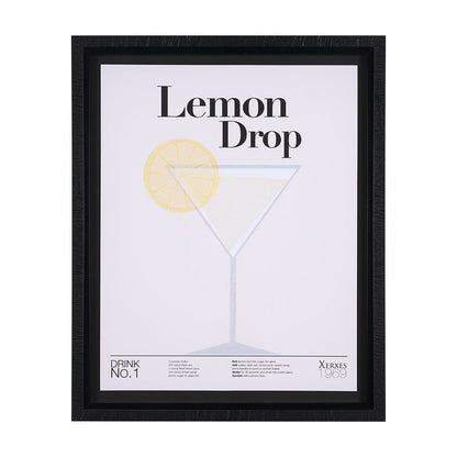 Mercana - Lemon Drop by Mercana Studio a Hand Embellished Textured Framed Art Print Matted under Glass - 15386 view 1