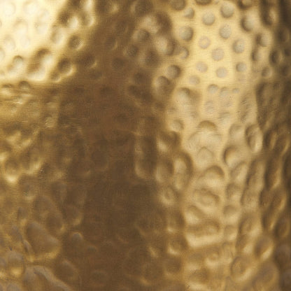 Mercana - Leo 18.0L x 18.0W x 31.0H Gold Hammered W/White Fabric Shade Table Lamp - 70055 view 6