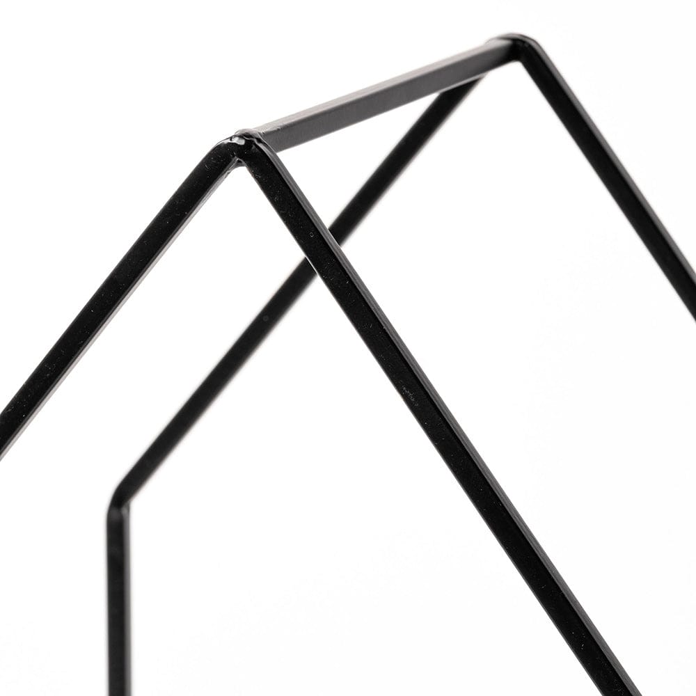 Mercana - Leopold Set of Two Black Metal Wooden Base Table Candle Holders - 68789 view 4
