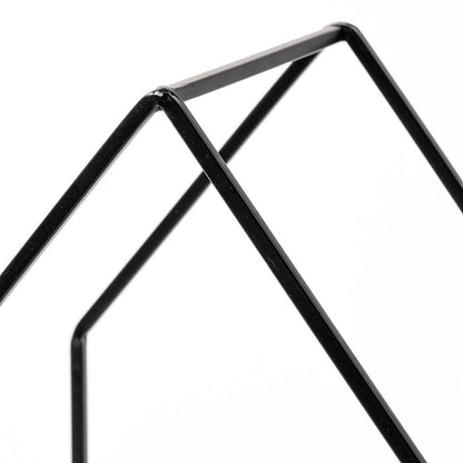 Mercana - Leopold Set of Two Black Metal Wooden Base Table Candle Holders - 68789 view 4