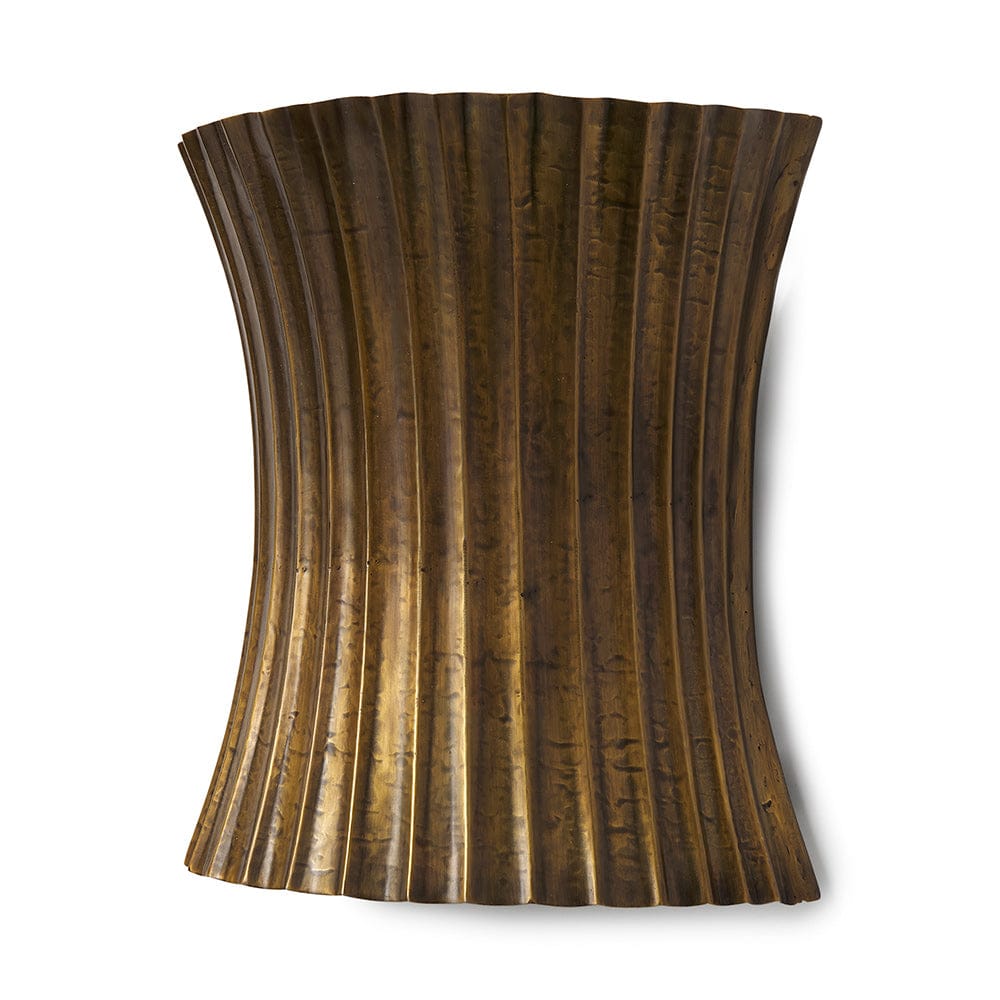 Mercana - Letitia 10.5L x 5.5W x 11.0H Gold Hammered Metal Fan Wall Sconce - 68777_CLOSEOUT view 1
