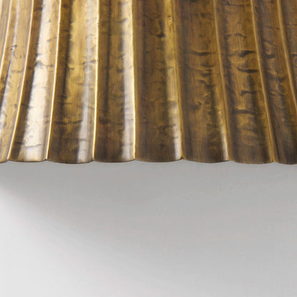 Mercana - Letitia 10.5L x 5.5W x 11.0H Gold Hammered Metal Fan Wall Sconce - 68777_CLOSEOUT view 6