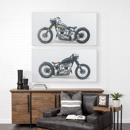 Mercana - Lets Roll I White by James Wiens a Hand Embellished Textured Canvas - 101733-L view 2