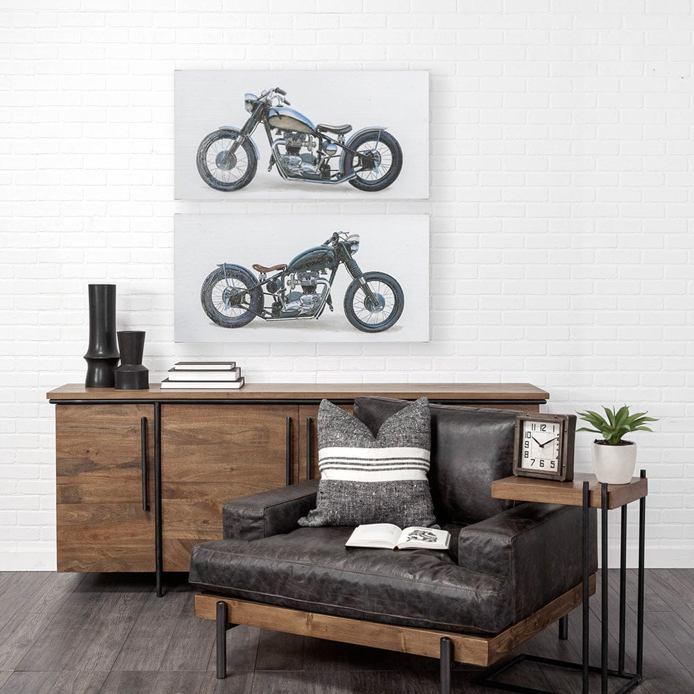 Mercana - Lets Roll II White by James Wiens a Hand Embellished Textured Canvas - 101734-S view 2