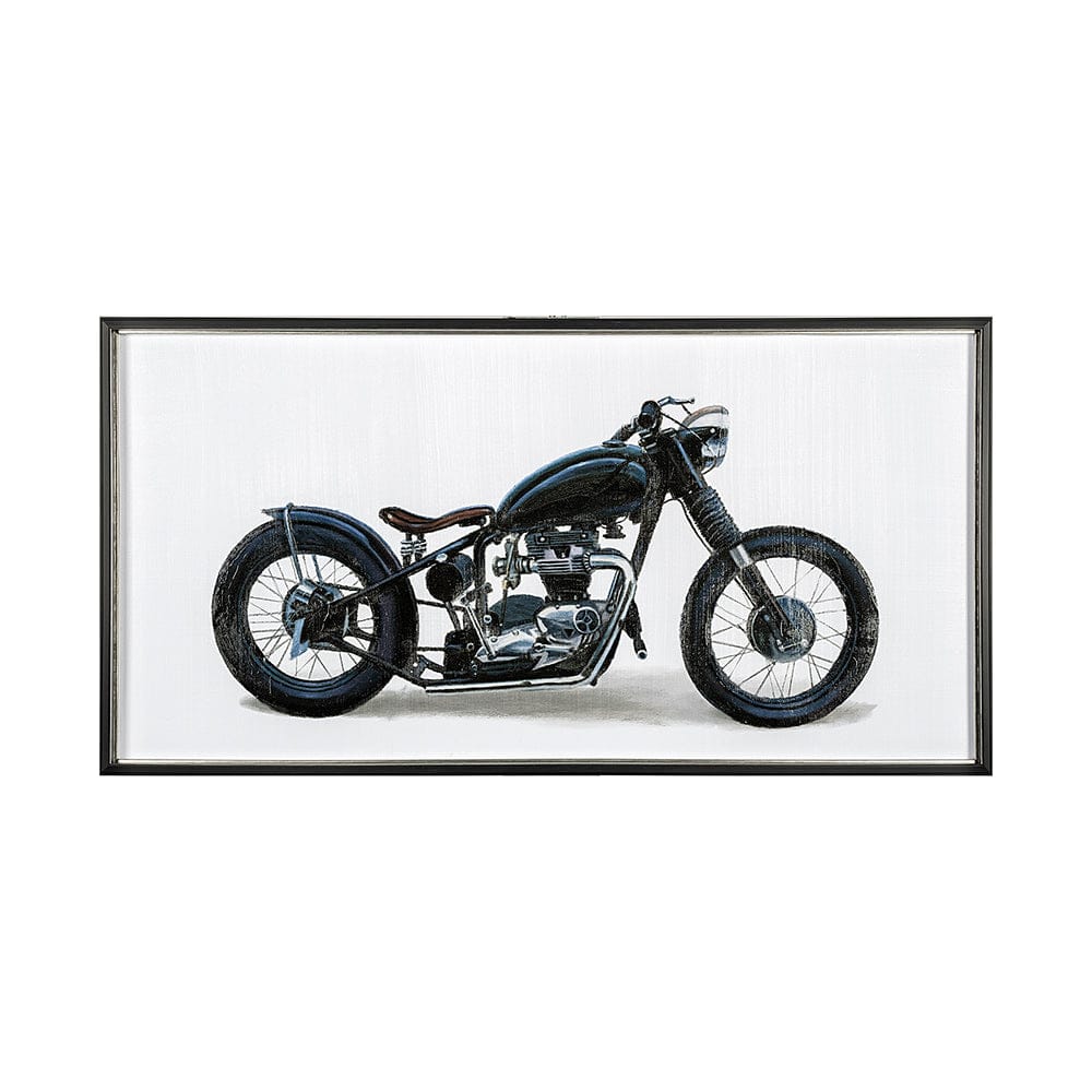 Mercana - Lets Roll White I by James Wiens a Hand Embellished Textured Framed Art Print Matted under Glass - 13414 view 1