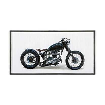 Mercana - Lets Roll White I by James Wiens a Hand Embellished Textured Framed Art Print Matted under Glass - 13414 view 1