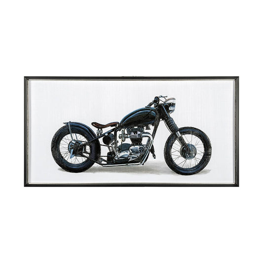 Mercana - Lets Roll White I by James Wiens a Hand Embellished Textured Framed Art Print Matted under Glass - 13414 view 1
