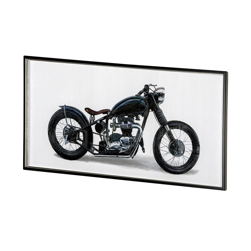 Mercana - Lets Roll White I by James Wiens a Hand Embellished Textured Framed Art Print Matted under Glass - 13414 view 3