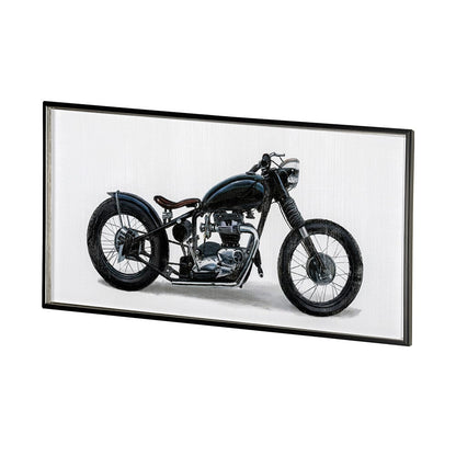 Mercana - Lets Roll White I by James Wiens a Hand Embellished Textured Framed Art Print Matted under Glass - 13414 view 3