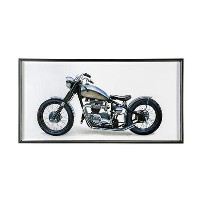 Mercana - Lets Roll White II by James Wiens a Hand Embellished Textured Framed Art Print Matted under Glass - 13415 view 1