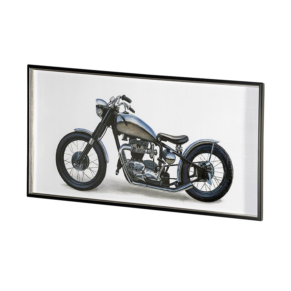 Mercana - Lets Roll White II by James Wiens a Hand Embellished Textured Framed Art Print Matted under Glass - 13415 view 3