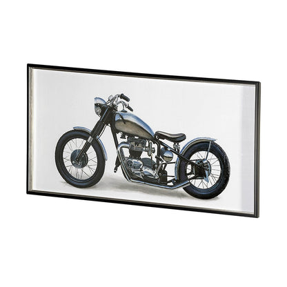 Mercana - Lets Roll White II by James Wiens a Hand Embellished Textured Framed Art Print Matted under Glass - 13415 view 3