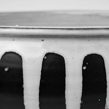 Mercana - Lexington 14L x 14W White Ceramic Striped Bowl - 68099 view 3