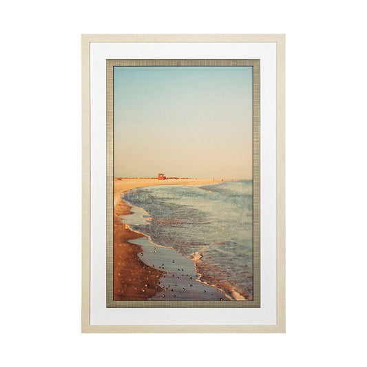 Mercana - Lido by Alicia Bock a Hand Embellished Textured Framed Art Print Matted under Glass - 13320 view 1
