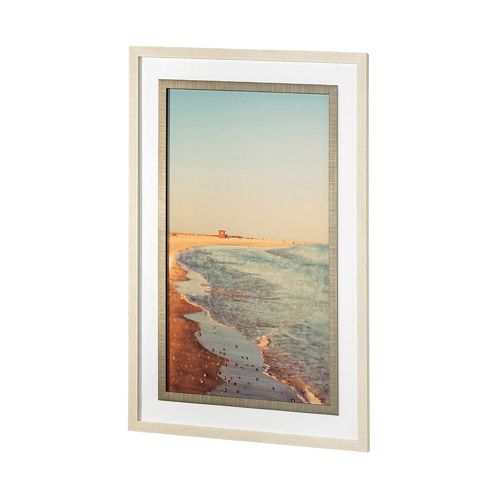 Mercana - Lido by Alicia Bock a Hand Embellished Textured Framed Art Print Matted under Glass - 13320 view 3