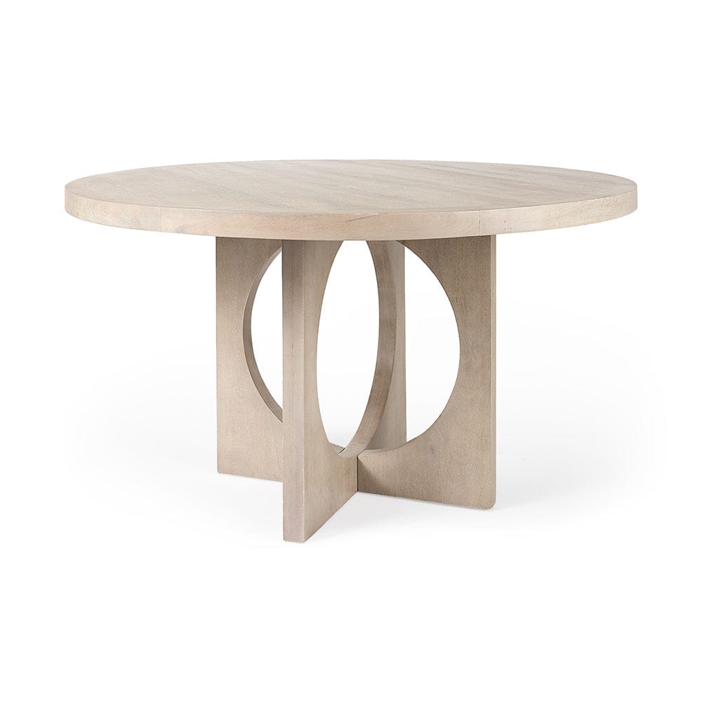 Mercana - Liesl 54.L x 54.0W x 30.0H Barely Gray Finished Wood W/ Circular Top Dining Table - 69184 view 1
