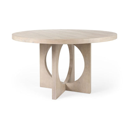 Mercana - Liesl 54.L x 54.0W x 30.0H Barely Gray Finished Wood W/ Circular Top Dining Table - 69184 view 1