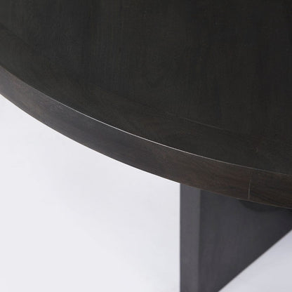 Mercana - Liesl 54.L x 54.0W x 30.0H Black Wood W/ Circular Top Dining Table - 69185 view 5