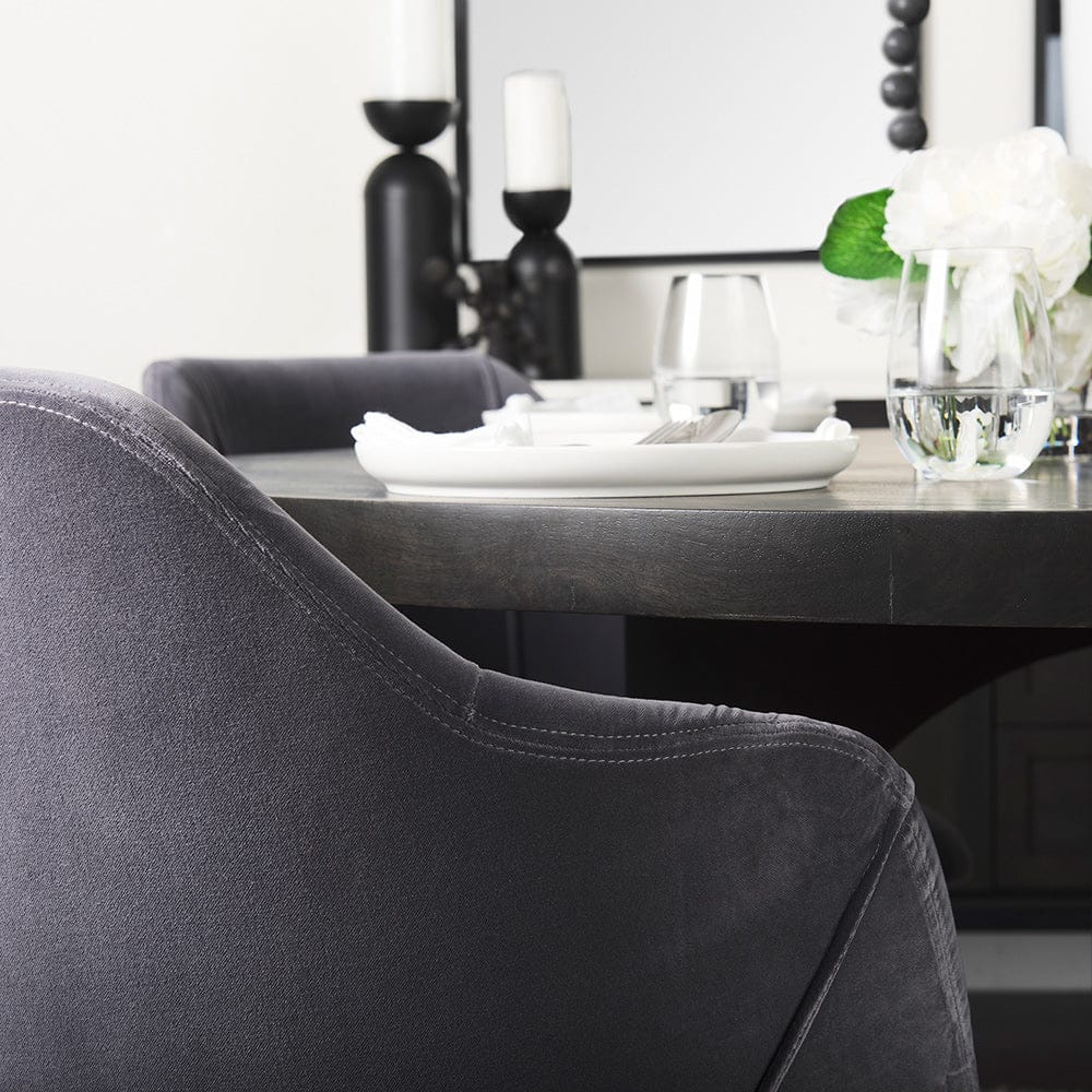 Mercana - Liesl 54.L x 54.0W x 30.0H Black Wood W/ Circular Top Dining Table - 69185 view 13
