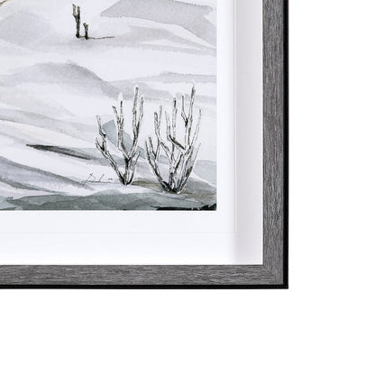 Mercana - Life in North II by Melody Ducharme a Hand Embellished Textured Framed Art Print Matted under Glass - 13549 view 3