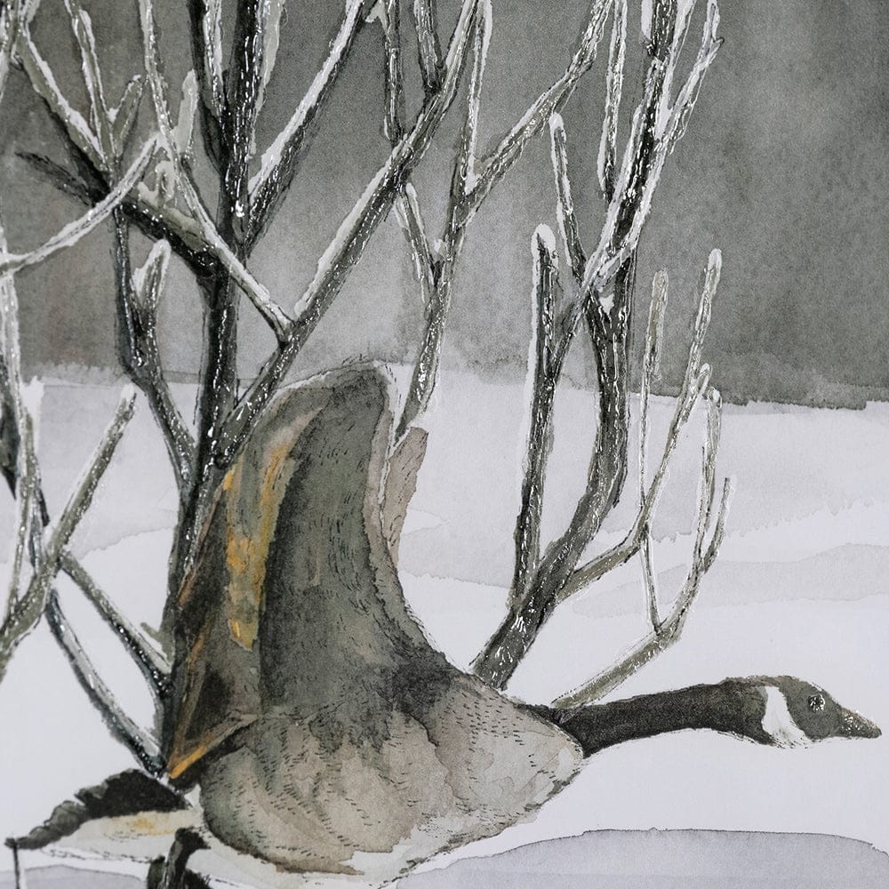 Mercana - Life in North II by Melody Ducharme a Hand Embellished Textured Framed Art Print Matted under Glass - 13549 view 6