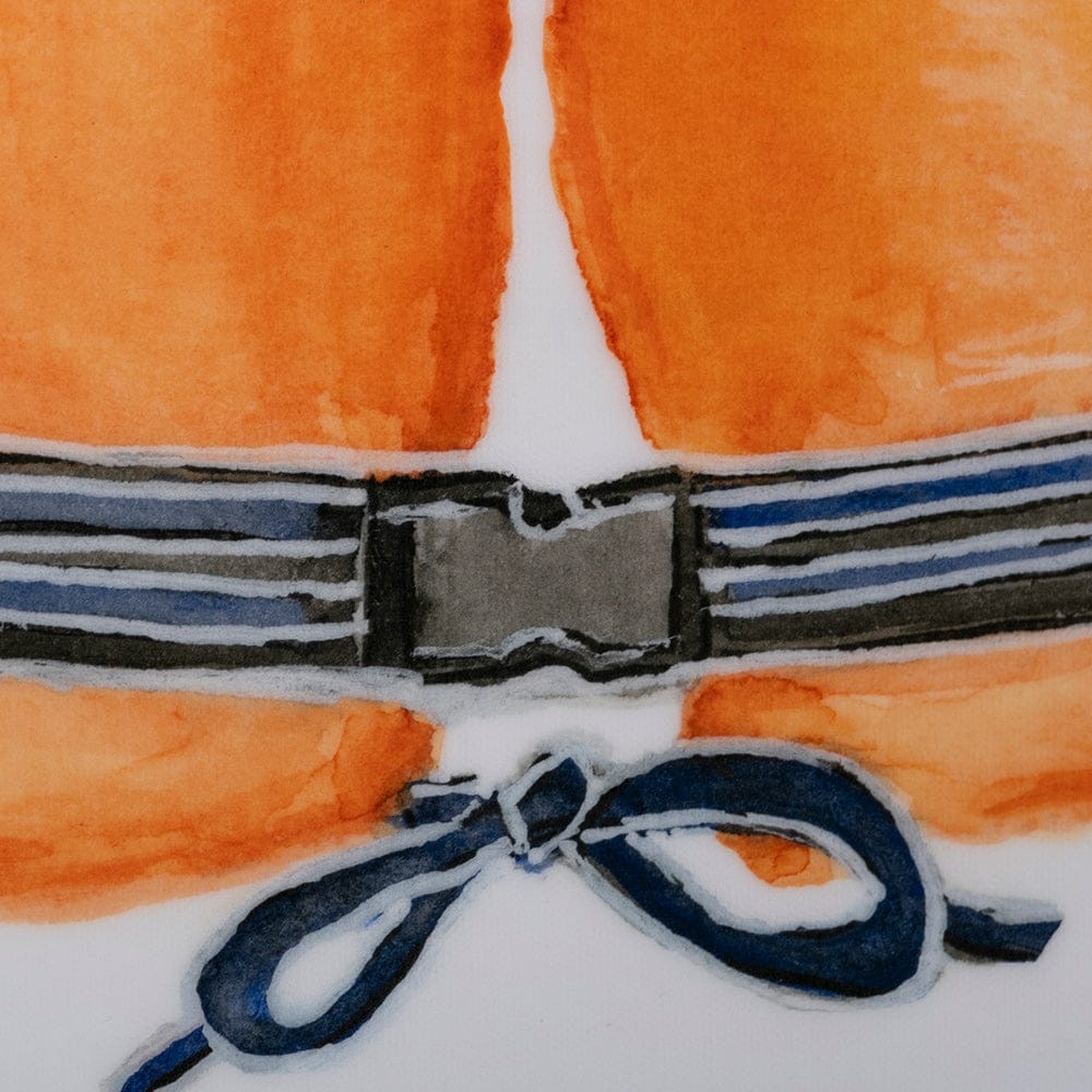 Mercana - Lifejacket II by Mercana Studio a Hand Embellished Textured Canvas - 101711-S view 4
