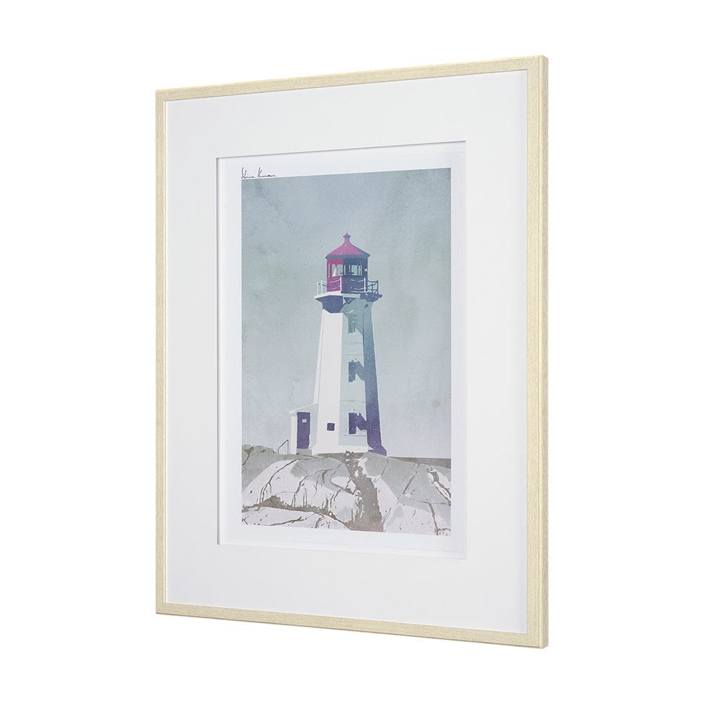 Mercana - Lighthouse II-Tybee Island by Mercana Studio a Hand Embellished Framed Art Print Matted under Glass - 15758 view 2