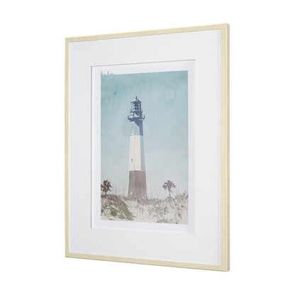 Mercana - Lighthouse III-Peggy's Cove by Mercana Studio a Hand Embellished Framed Art Print Matted under Glass - 15759 view 2