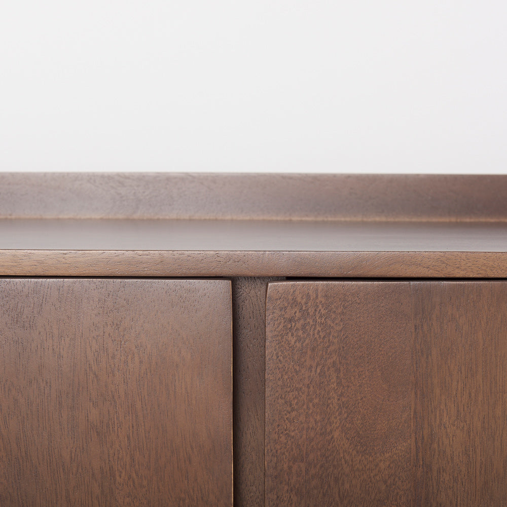 Mercana - Lillie Medium Brown Wood 4 Door Tray Top Sideboard - 69943 view 7