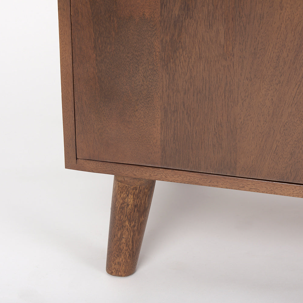 Mercana - Lillie Medium Brown Wood 4 Door Tray Top Sideboard - 69943 view 9