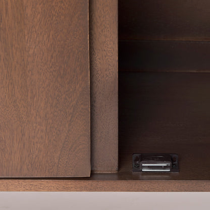 Mercana - Lillie Medium Brown Wood 4 Door Tray Top Sideboard - 69943 view 11