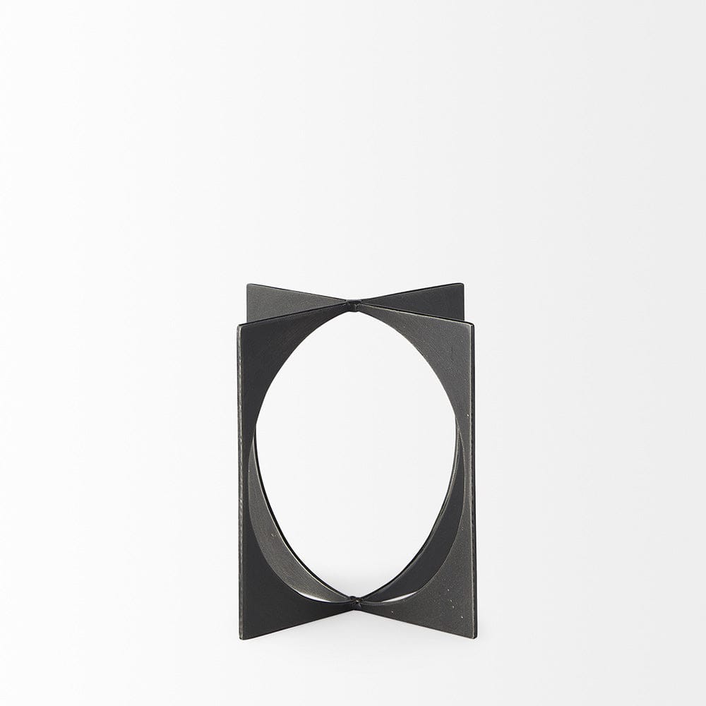 Mercana - Lima Gunmetal Gray Metal Small Decorative Object - 69249_CLOSEOUT view 2