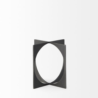 Mercana - Lima Gunmetal Gray Metal Small Decorative Object - 69249_CLOSEOUT view 2