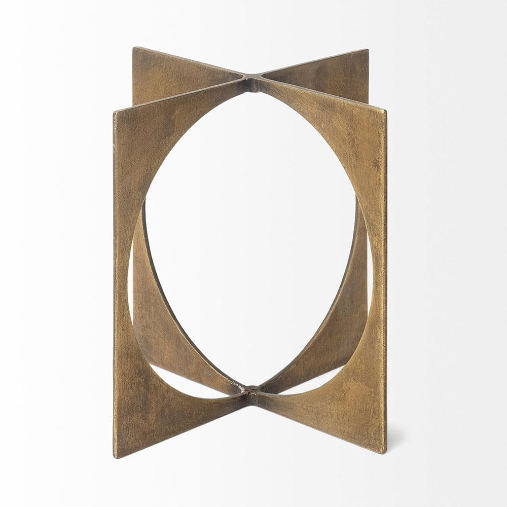 Mercana - Lima I Small 6L x 6W Gold Geometric Decorative Object - 68661 view 7