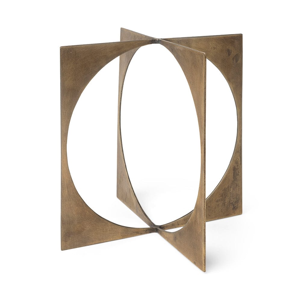 Mercana - Lima II Large 10L x 10W Gold Geometric Decorative Object - 68662 view 1