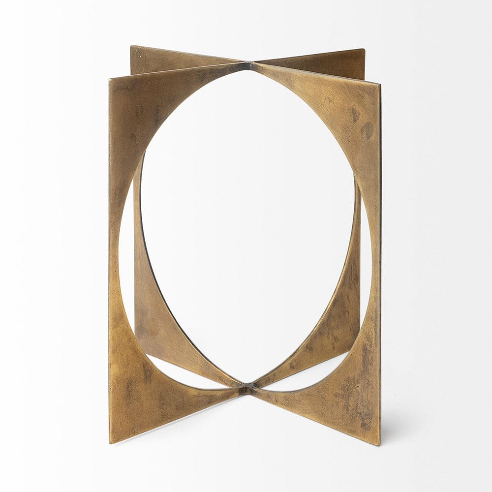 Mercana - Lima II Large 10L x 10W Gold Geometric Decorative Object - 68662 view 6