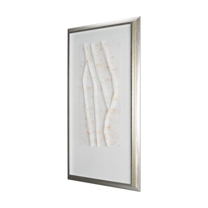 Mercana - Lime Washed Branches I by Studio M a handmade Original Framed Artwork under Glass - 15110 view 2