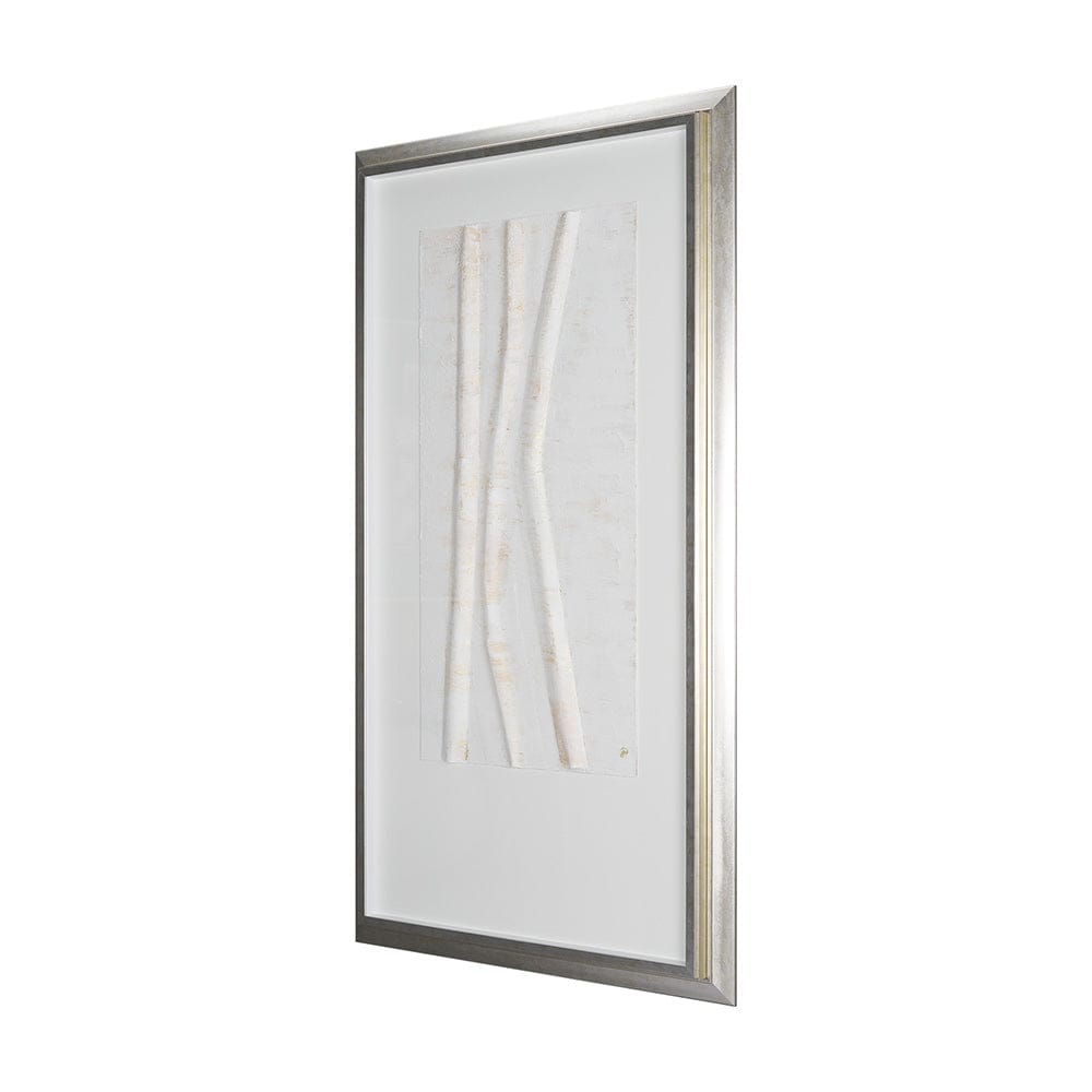 Mercana - Lime Washed Branches II by Studio M a handmade Original Framed Artwork under Glass - 15111 view 2