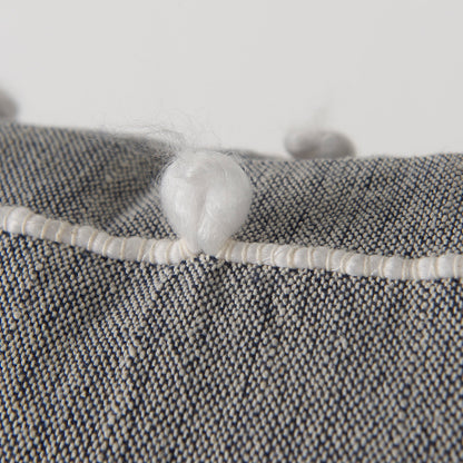 Mercana - Linda 20 x 20 Navy And Cream With White Detail Decorative Pillow Cover - 68881 view 10