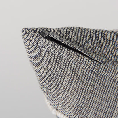 Mercana - Linda 20 x 20 Navy And Cream With White Detail Decorative Pillow Cover - 68881 view 11