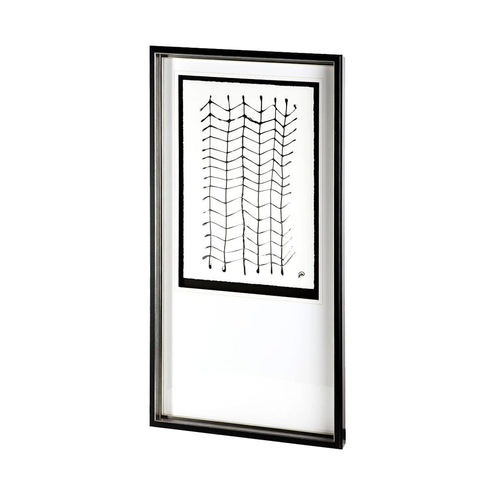 Mercana - Lines I by Studio M a handmade Original Framed Artwork under Glass - 11640 view 2