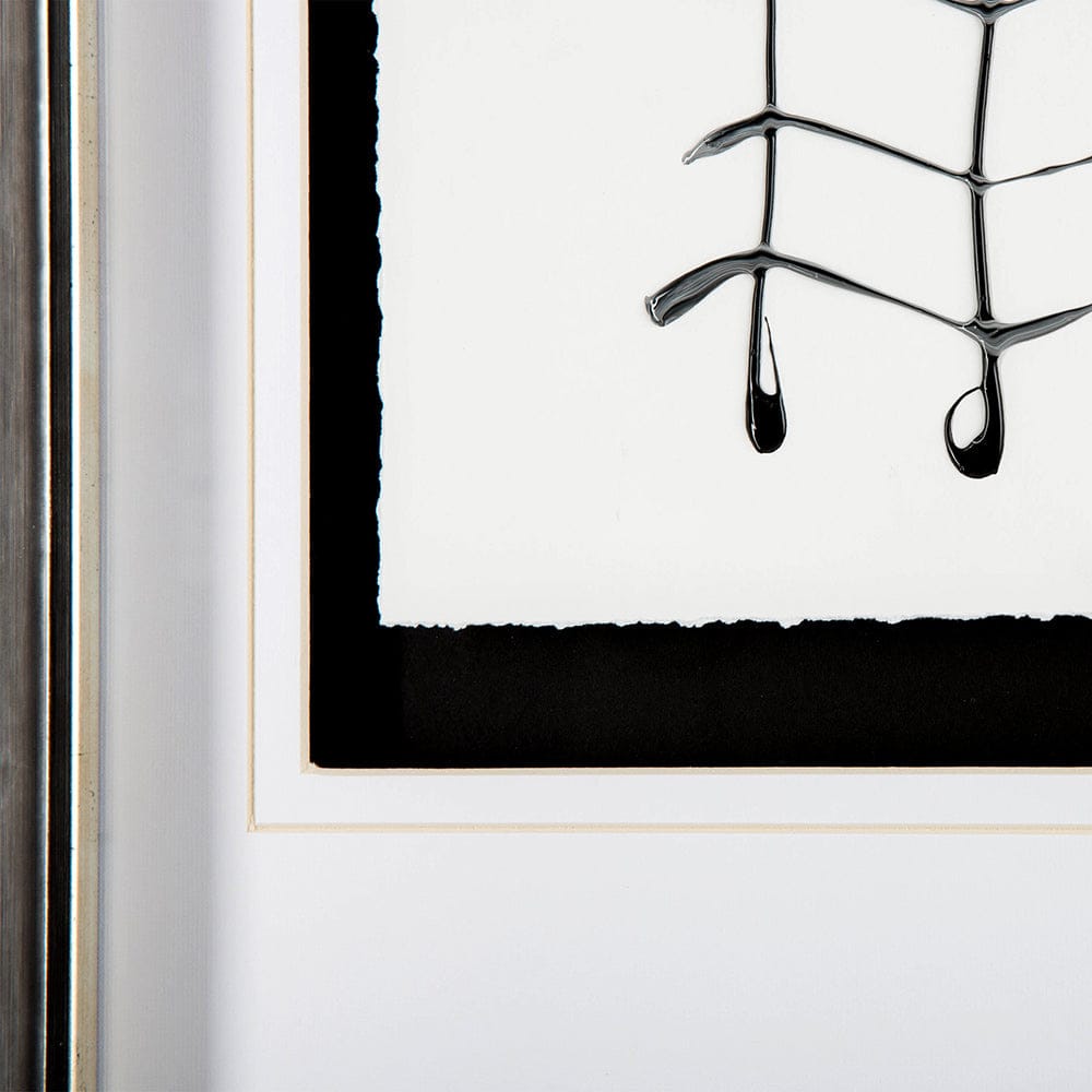 Mercana - Lines I by Studio M a handmade Original Framed Artwork under Glass - 11640 view 4