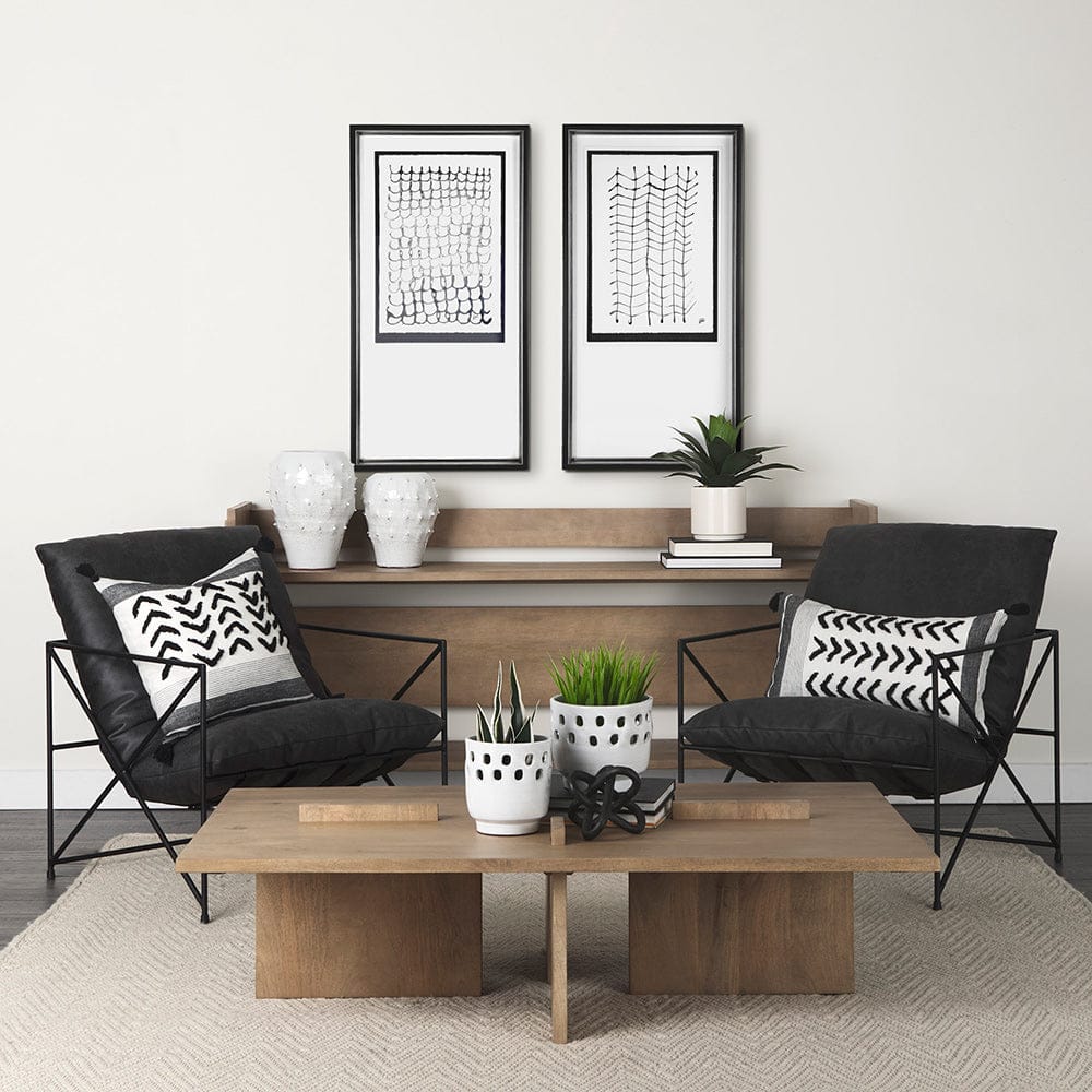 Mercana - Lines I by Studio M a handmade Original Framed Artwork under Glass - 11640 view 5