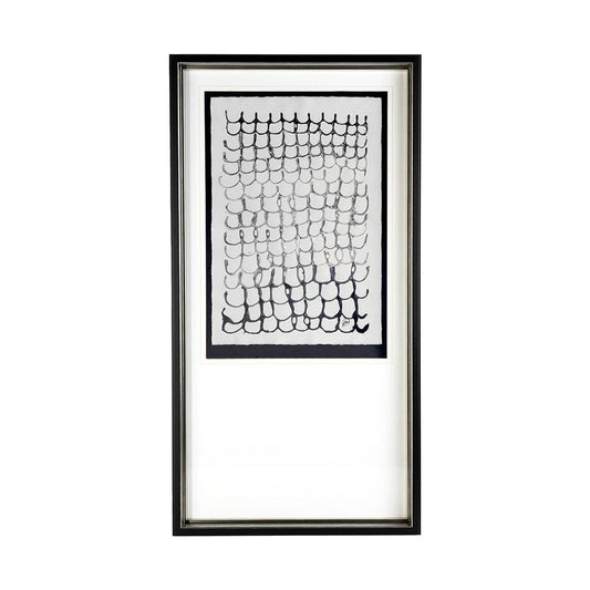 Mercana - Lines II by Studio M a handmade Original Framed Artwork under Glass - 11641 view 1