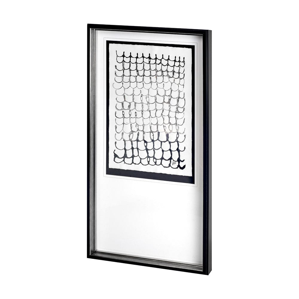 Mercana - Lines II by Studio M a handmade Original Framed Artwork under Glass - 11641 view 2